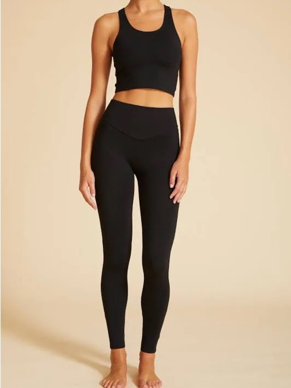 Live The Process Gray/Charcoal High-Waist Performance Leggings